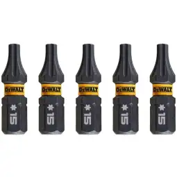 Ponta Torção Impacto DeWALT T15x5 25MM DT7380T-QZ, DT7380T-QZ, P007084, ponta para parafusar, bits de impacto, bista para chave de impacto, jogo de bits de impacto, bits impacto, bits de impacto dewalt, bits de impacto bosch, bits de impacto makita, kit bits impacto, jogo bista impacto 